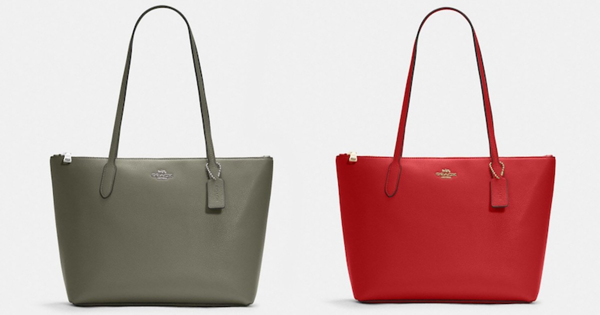 Coach Outlet Zip Top Tote ONLY $111.20 (Reg $278)