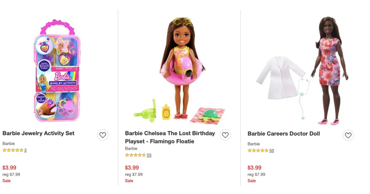 Barbie Clearance as Low as $3.