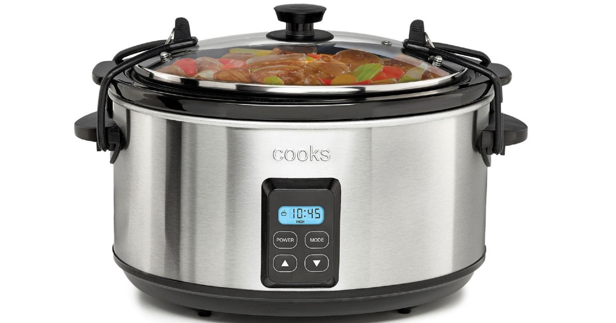 Cooks 5-Qt Stainless Steel Slow Cooker