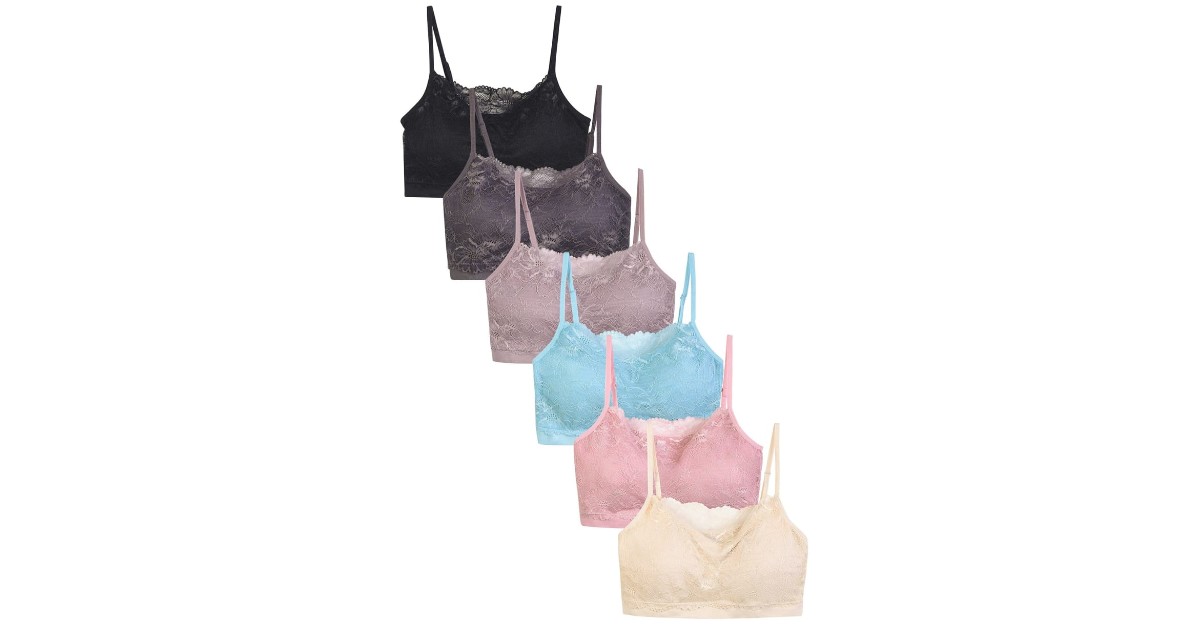Lace Layering Bralette 6-Pack