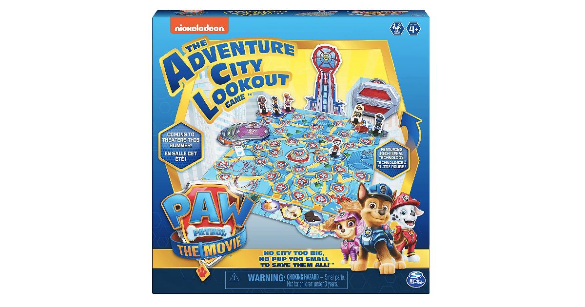 PAW Patrol Adventure City Board Game on Amazon
