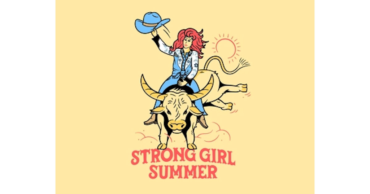 FREE Strong Girl Summer Sticke...