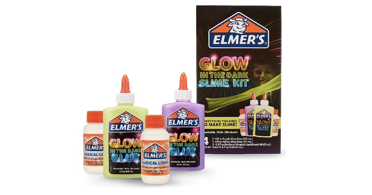 Elmer's Glow-in-the-Dark Slime Kit on Amazon