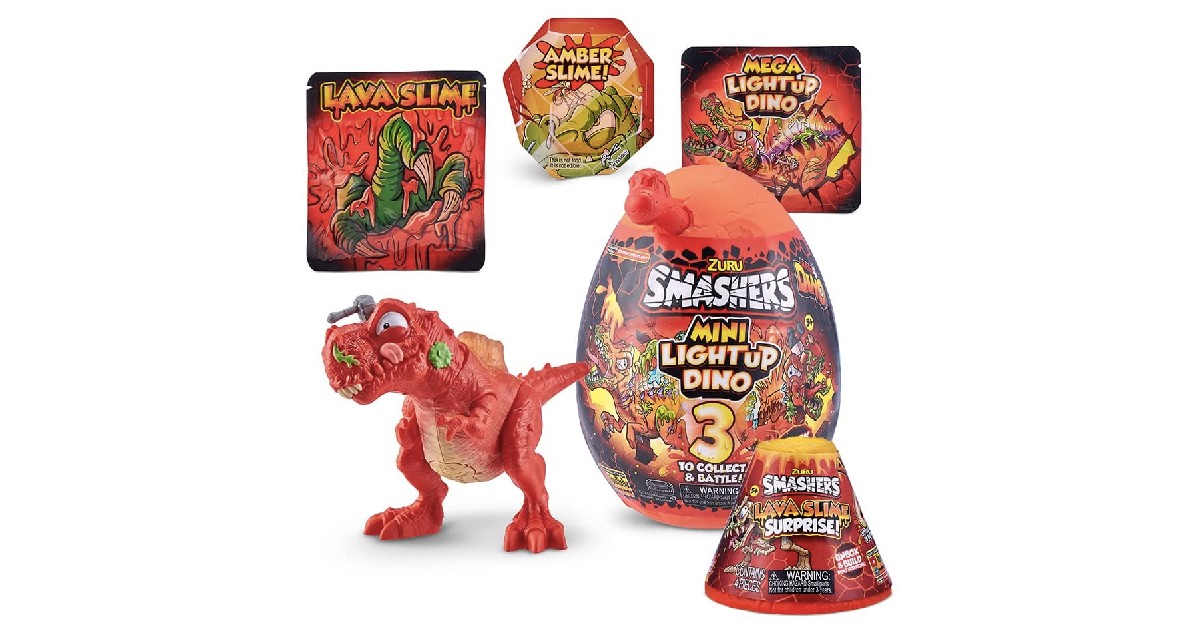 Smashers Combo Pack Mini Light-Up Dino on Amazon