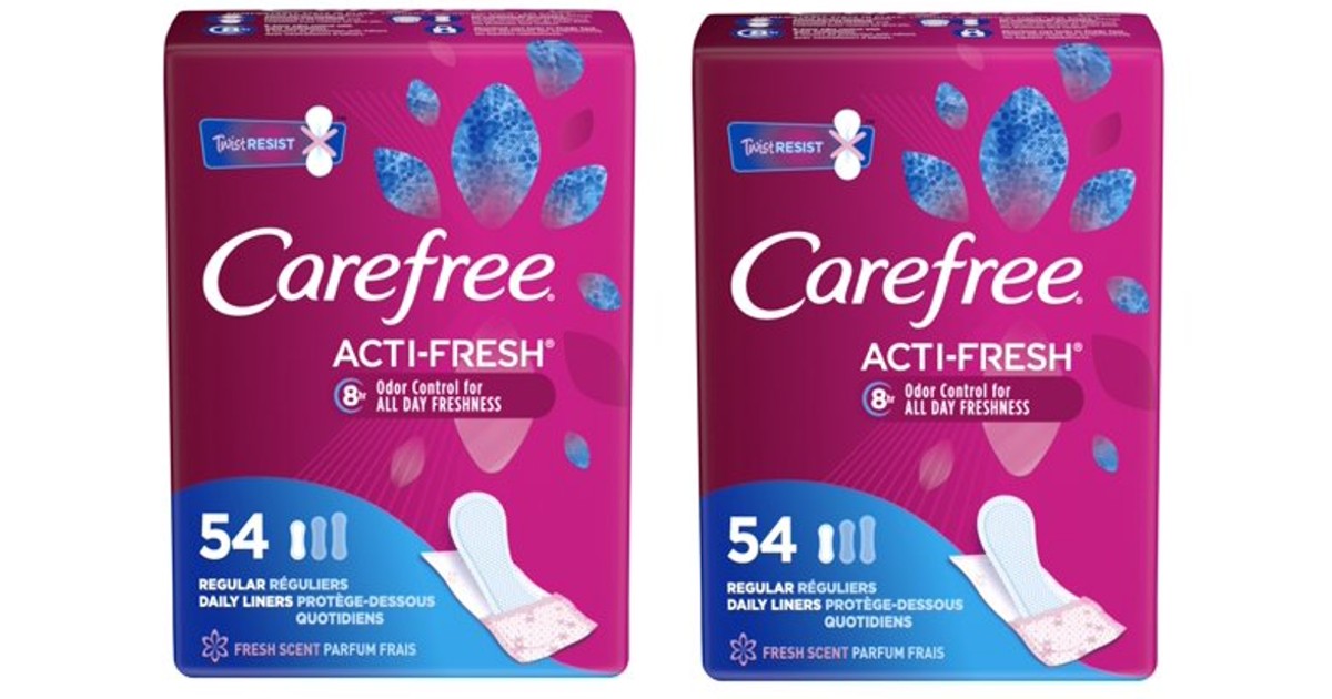 Carefree ActiFresh Panty Liners 108Ct Only 2.93 (Reg 6) Daily