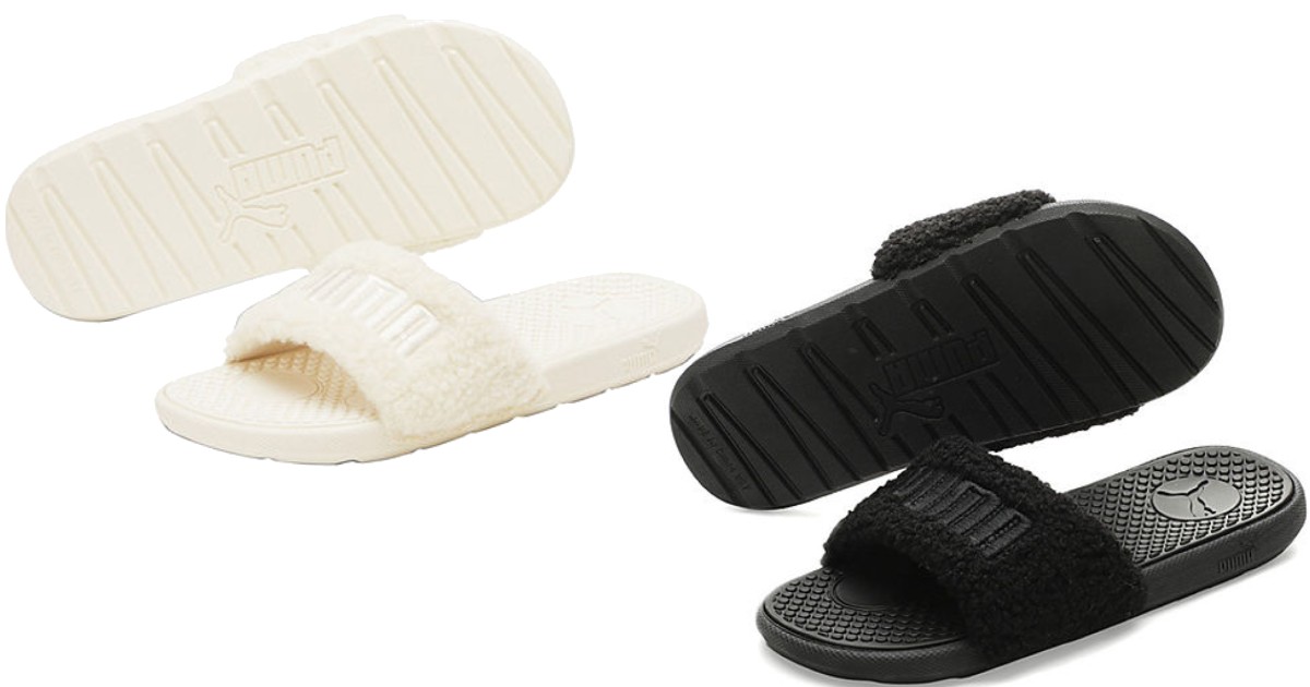Puma Womenâs Cool Cat Sherpa Slides ONLY $19.99 (Reg $35) - Daily Deals & Coupons