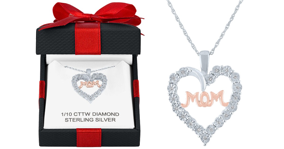 Diamond Mom Heart Necklace ONL...