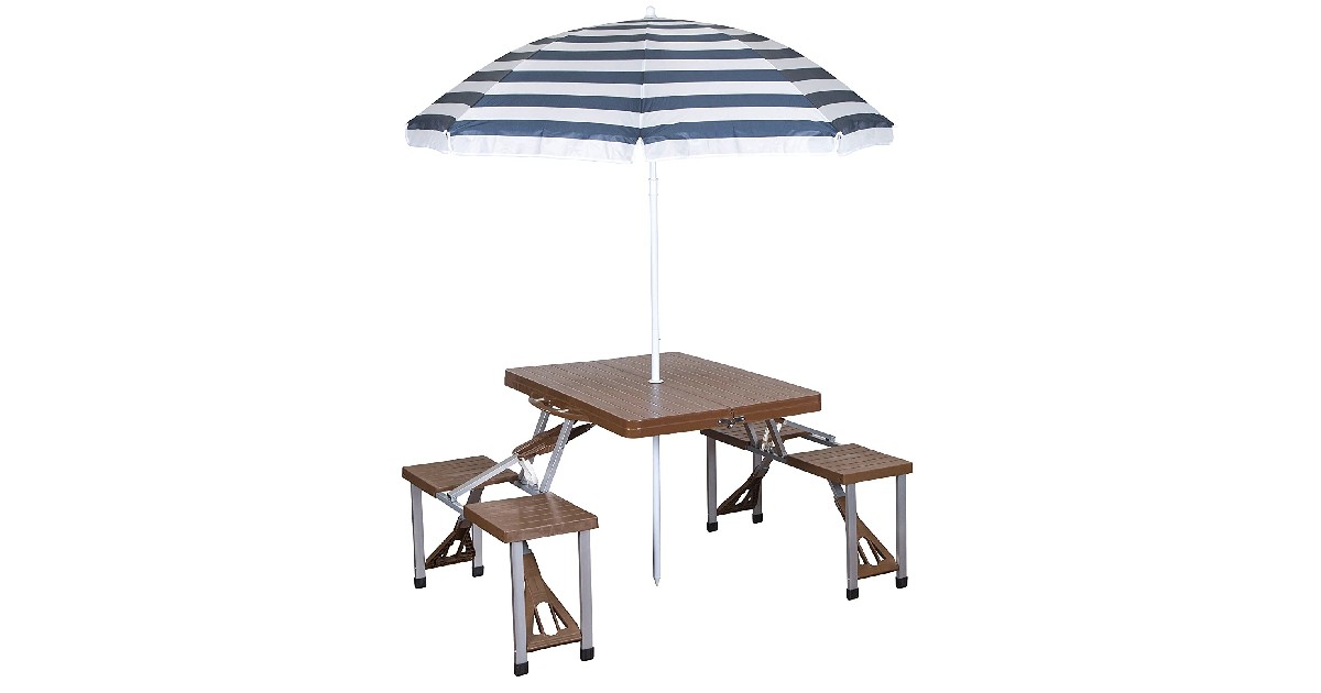 Picnic Table and Umbrella on Amazon