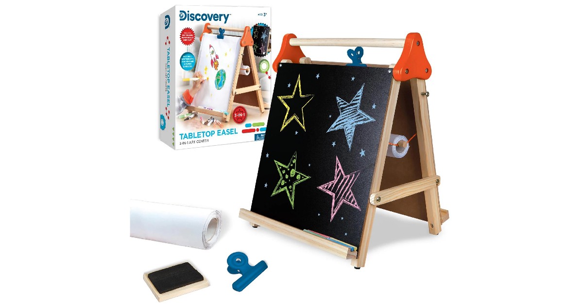 Discovery Kids 3-in-1 Tabletop Art Easel