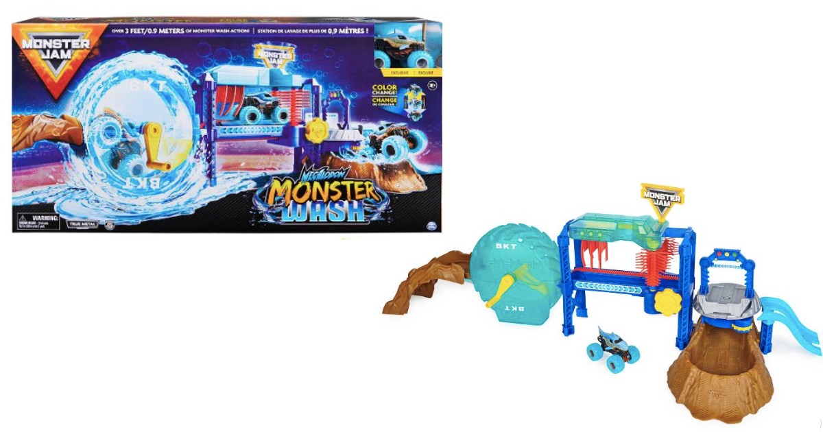 Monster Jam Megalodon Monster Wash Playset ONLY 15.24 (Reg 30
