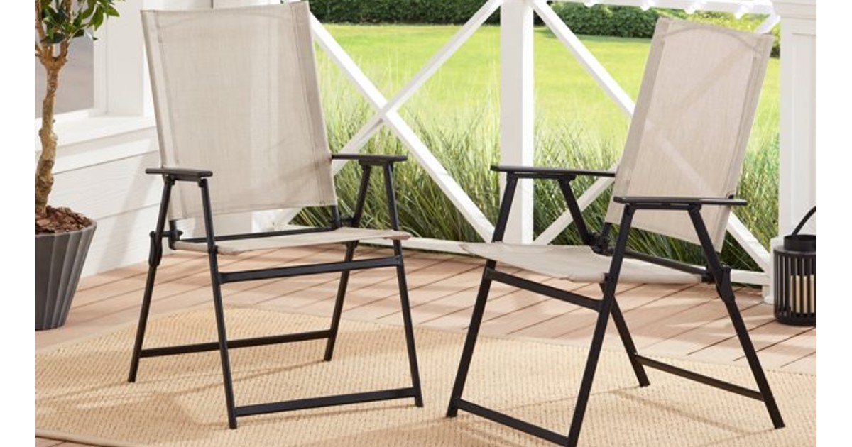 Mainstays Folding Chairs 2-Pack at Walmart