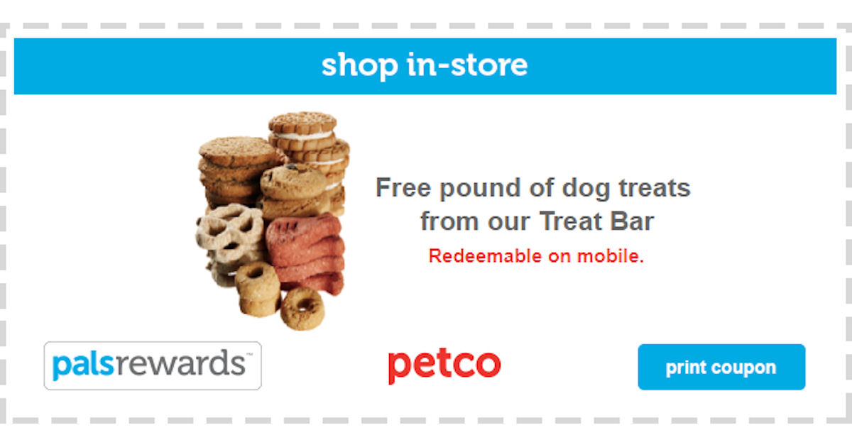 FREE 1 lb of Dog Treats at Pet...