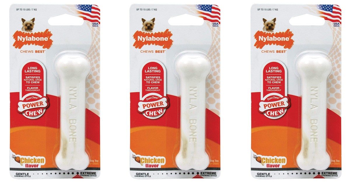 Nylabone Power Chew Dog Bone ONLY 1.61 (Reg 4) Deals & Coupons