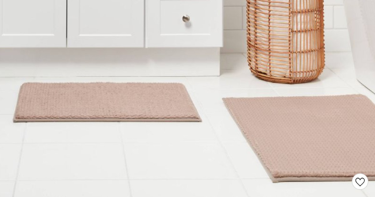 Threshold Fuzzy Foam Bath Rugs 2-Pack
