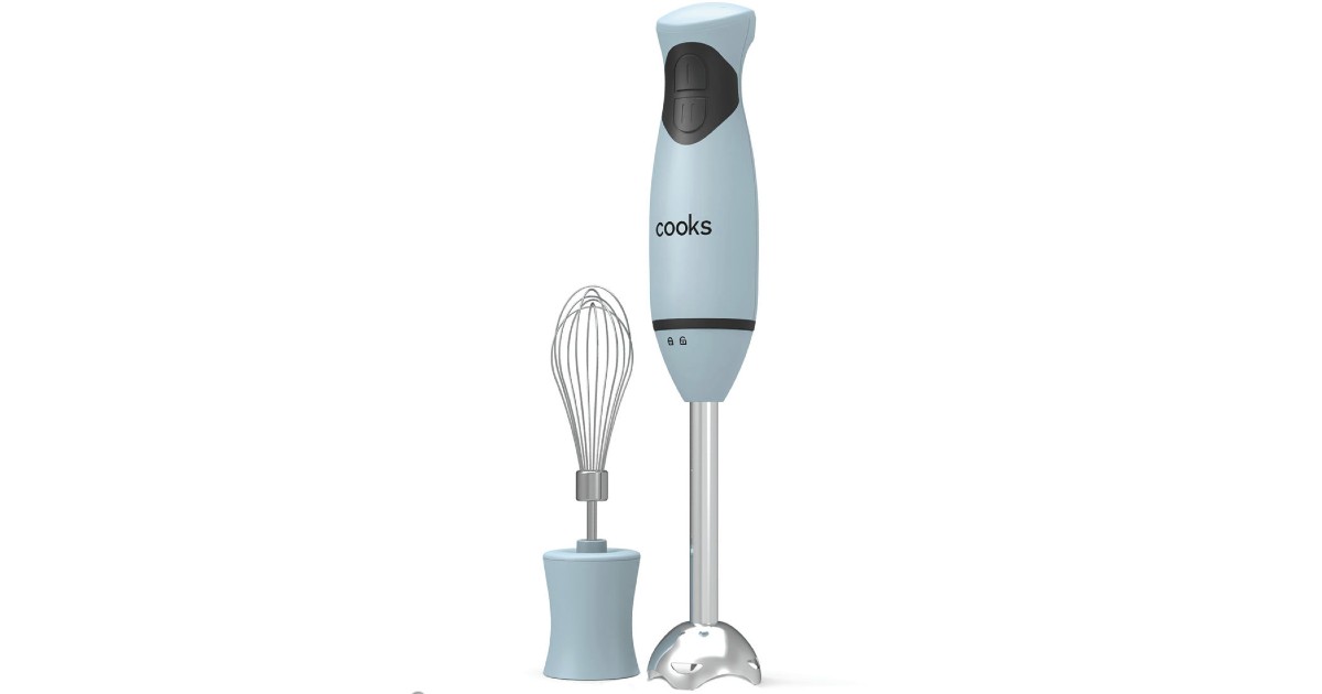 Cooks Immersion Blender w/ Whisk ONLY 22.49 (Reg 40) Daily Deals