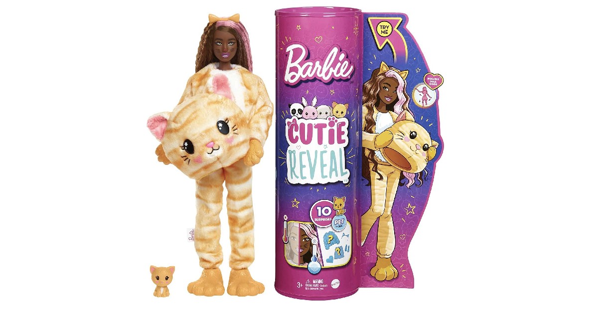 Barbie Cutie Reveal Kitty Doll ONLY $12.52 (Reg. $25) - Daily Deals