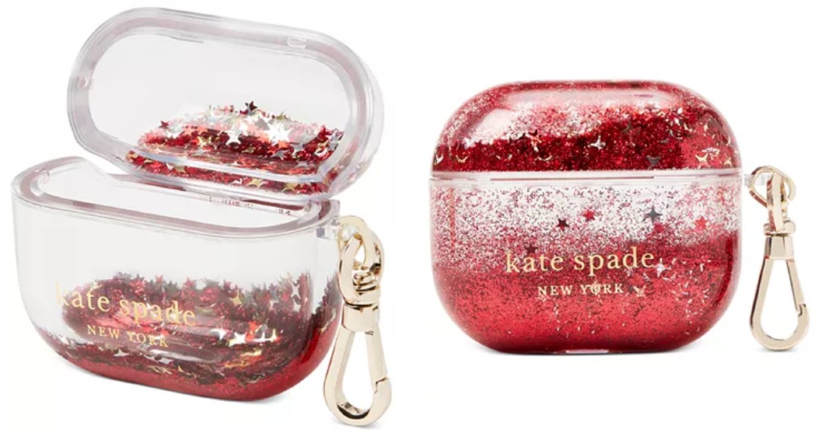 Kate Spade Liquid Glitter AirPod Case at Macy's