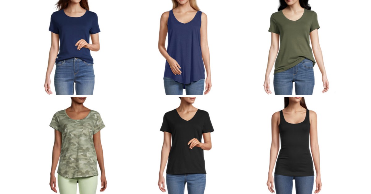 Women's TShirts ONLY 6.99 at JCPenney (Reg 14) Daily Deals & Coupons