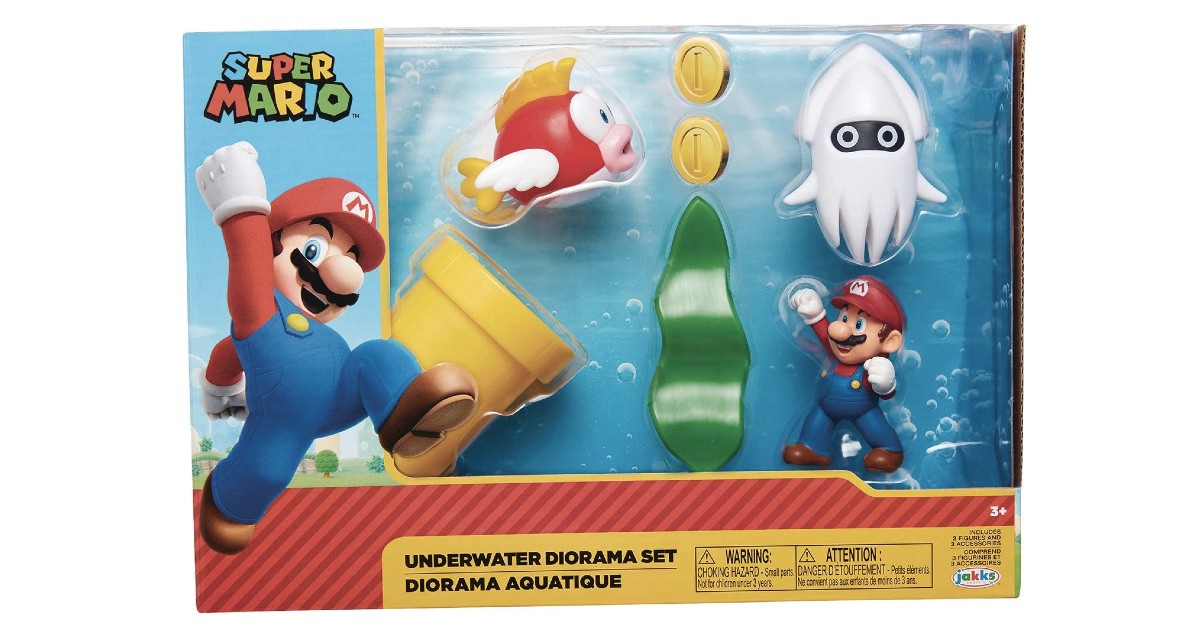 Super Mario Nintendo Underwater Set on Amazon