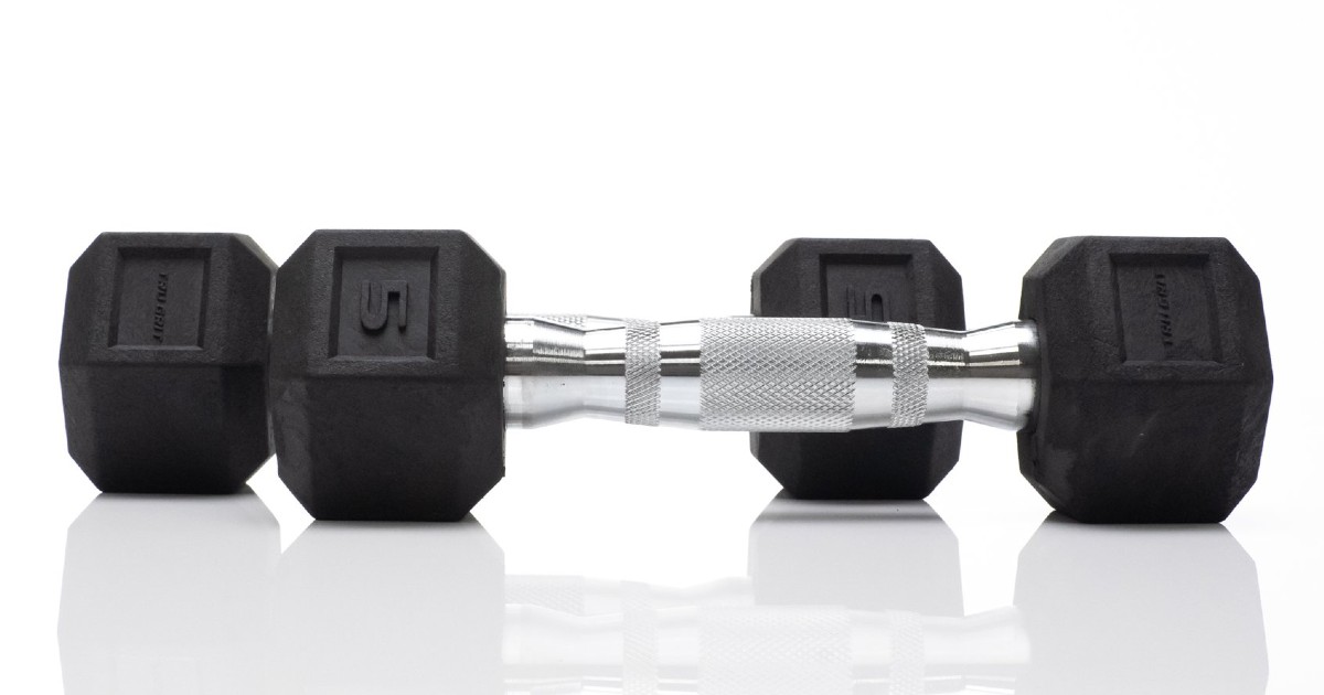 Tru Grit Fitness 5-lb Dumbbell 2-Pack ONLY $9.97 (Reg $20)