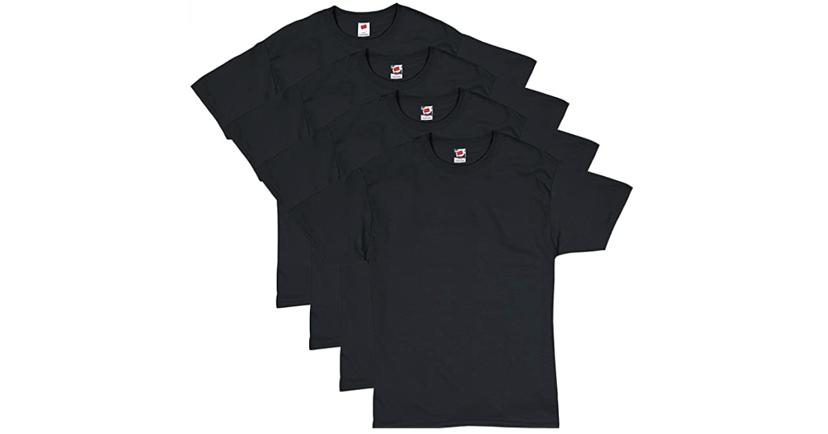 Hanes Men's Essentials T-Shirt 4-Pack at Amazon