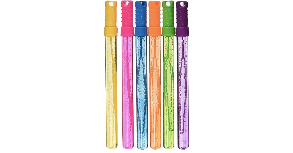 Sunny Days Bubble Wands 6-Pack on Amazon