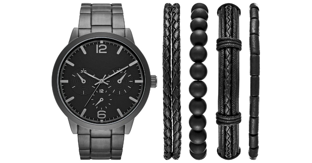 Folio Men's Black Bracelet Watch