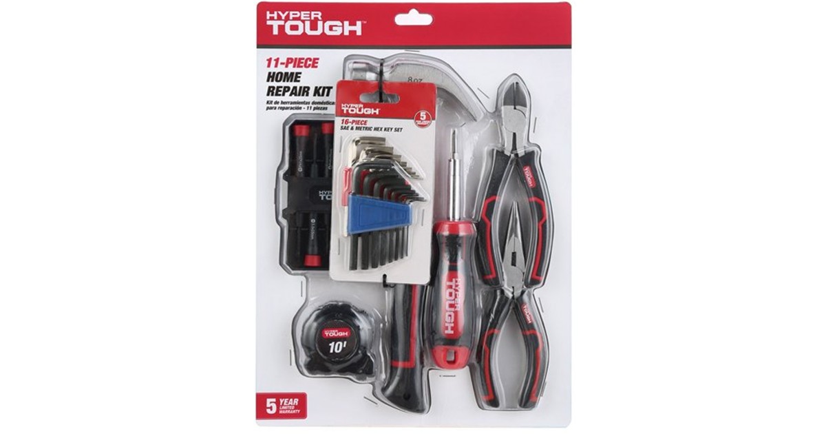 Hyper Tough 27-Piece Home Repa...