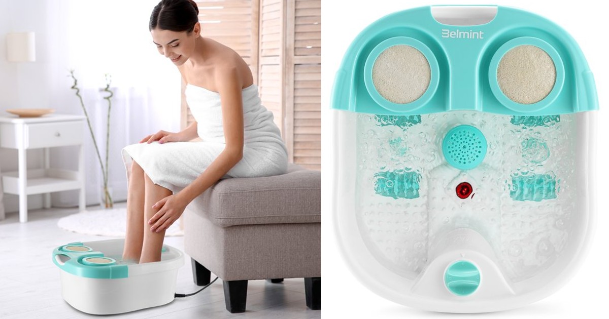 Foot Spa Massager w/ Heat and Vibration