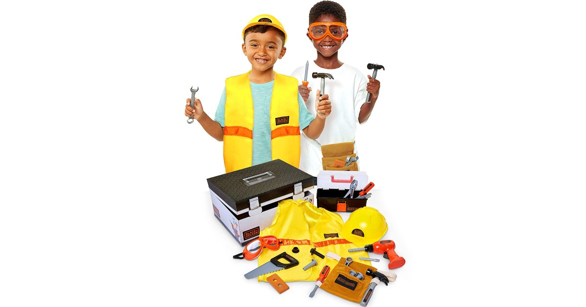 Black+Decker 22-Piece Kids Toy Tool Set