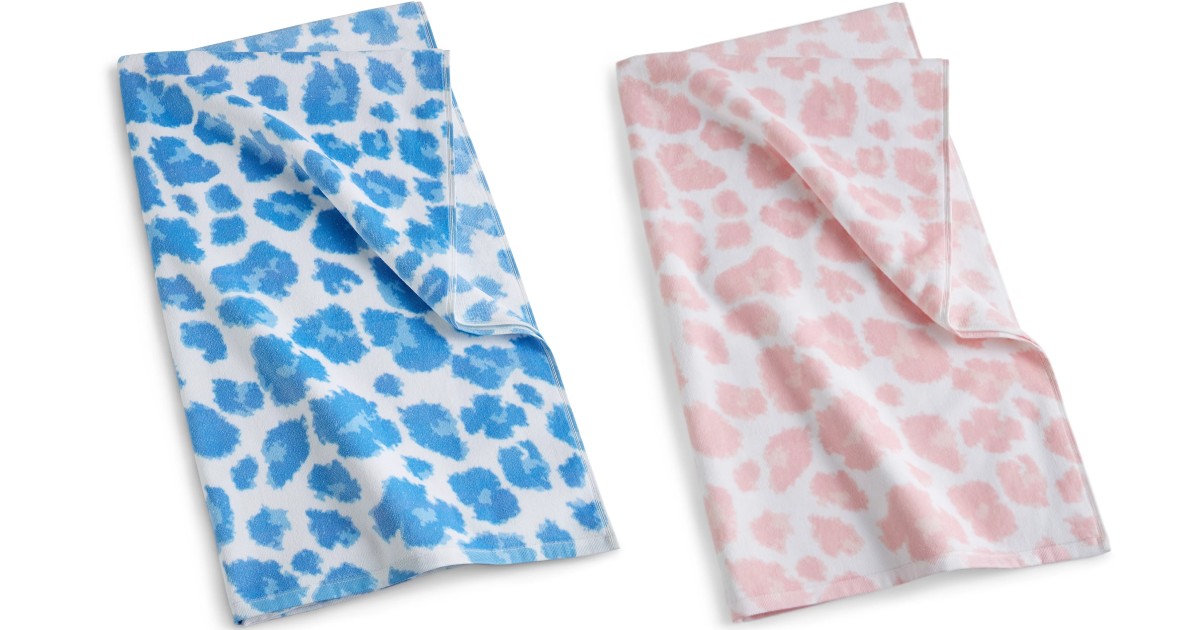 Martha Stewart Leopard Printed Bath Towel ONLY $5.93 (Reg $20)