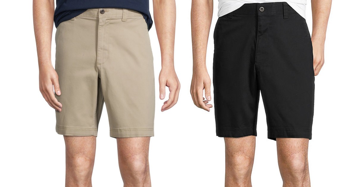 St. John's Bay Men’s Chino Shorts ONLY $12 (Reg $40)