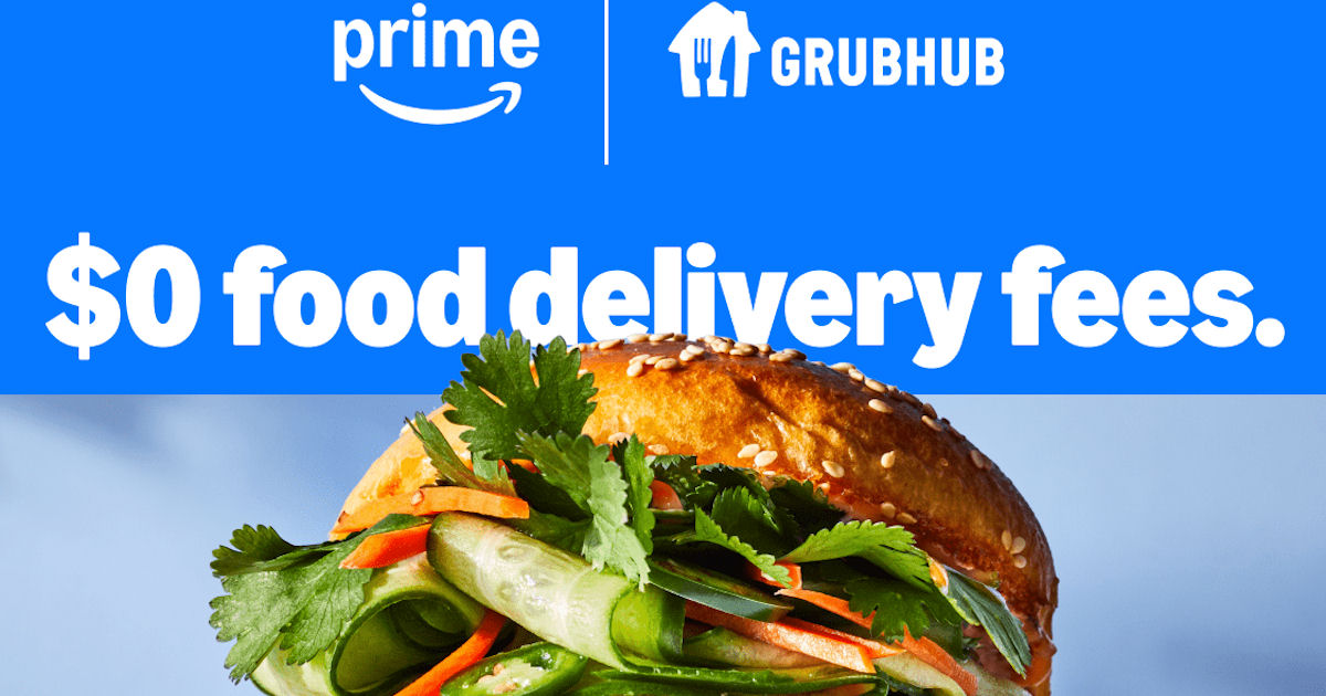 grubhub for amazon prime members