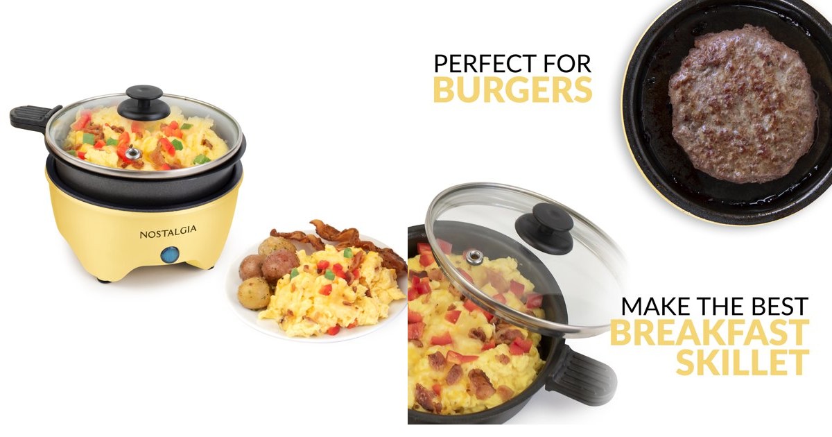 Mini Nostalgia Electric Skillet ONLY 9.28 (Reg. 15) Daily Deals