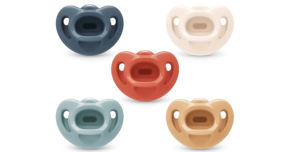 NUK Comfy Orthodontic Pacifiers 5Pack ONLY 6.64 (Reg 10) Daily