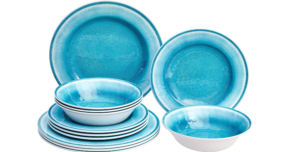Amazon Basics Melamine Dinnerware Set ONLY 21.29 (Reg 36) Daily