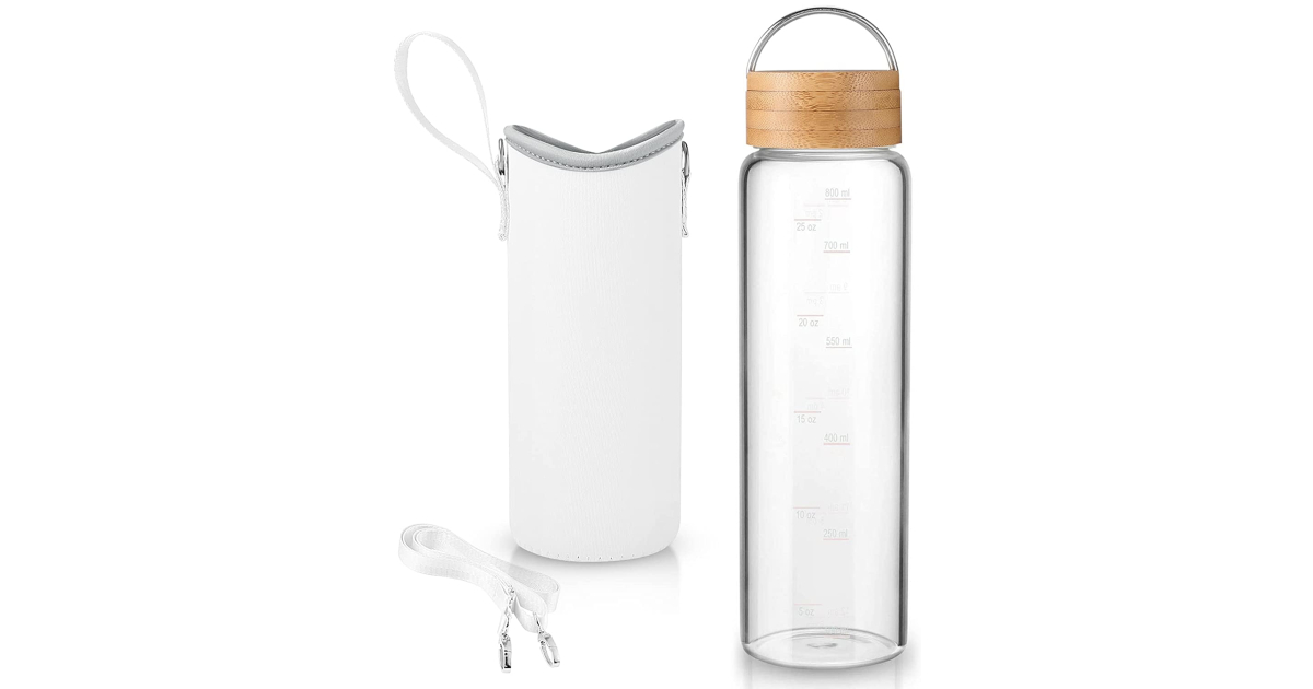 Glass Water Bottle