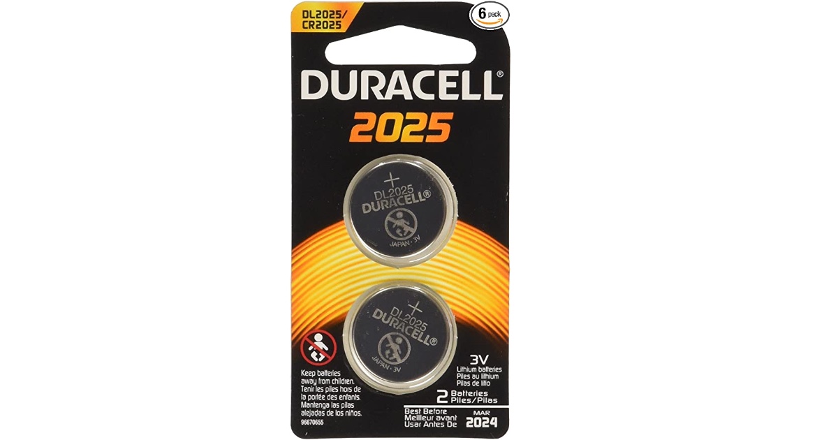 Duracell 2025 Coin Batteries ONLY 8.81 (Reg. 31.74) Daily Deals