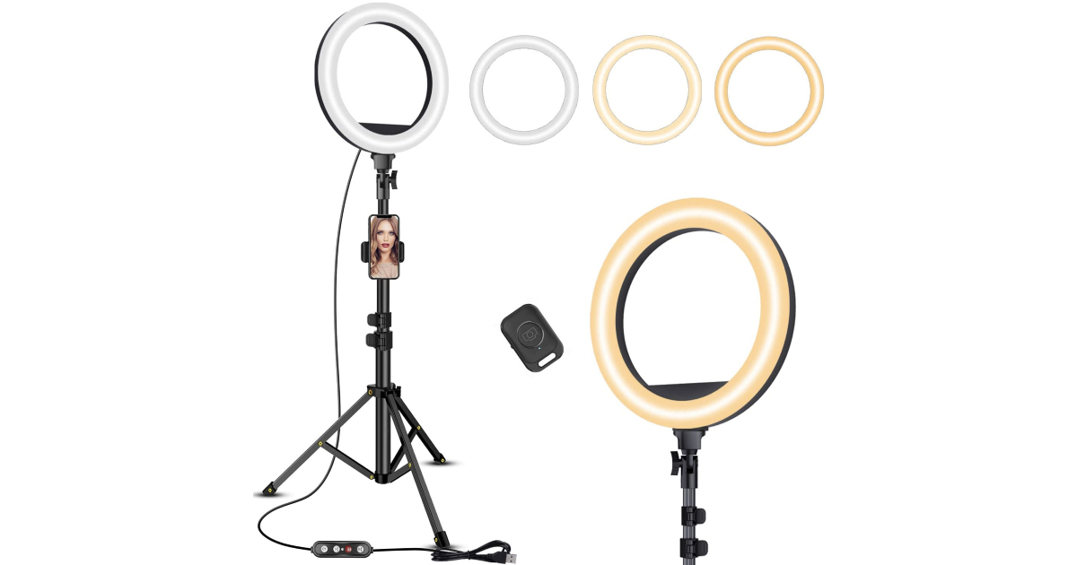 Ring light with stand