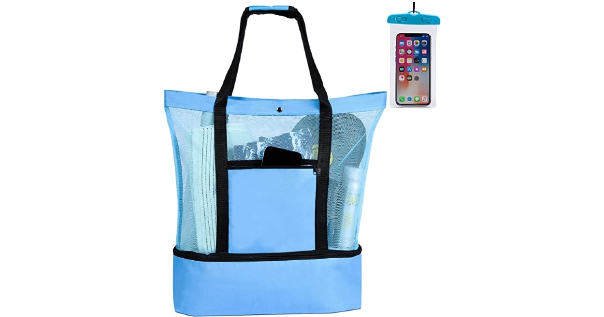 Beach Bag & Waterproof Phone Pouch
