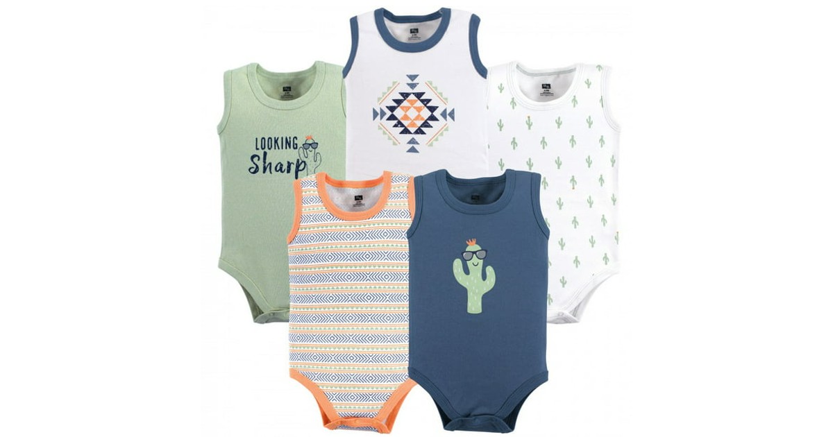 Hudson Baby Boy 5-Pack Bodysuits