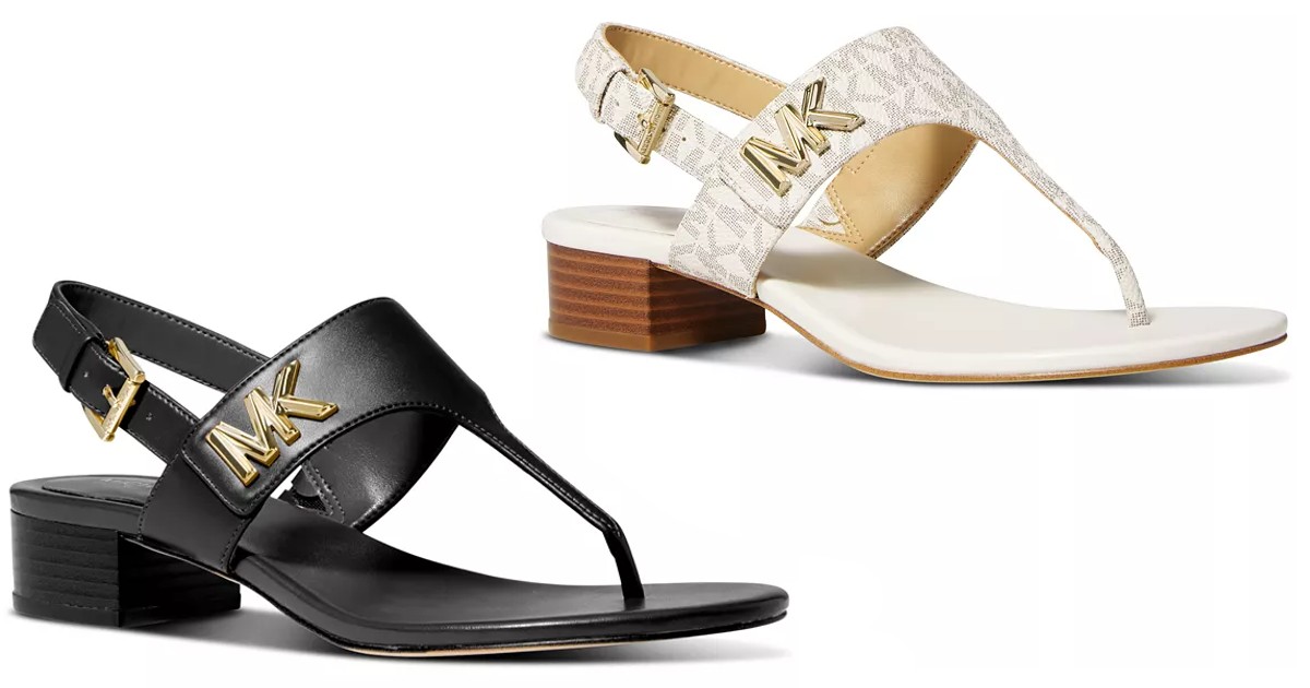 Michael Kors Jilly T-Strap Sandals at Macy's