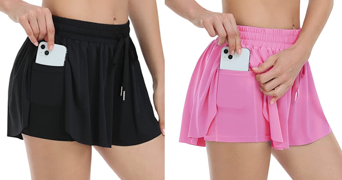 Women's 2in1 Workout Shorts ONLY 12.99 (Reg. 25.99) Daily Deals