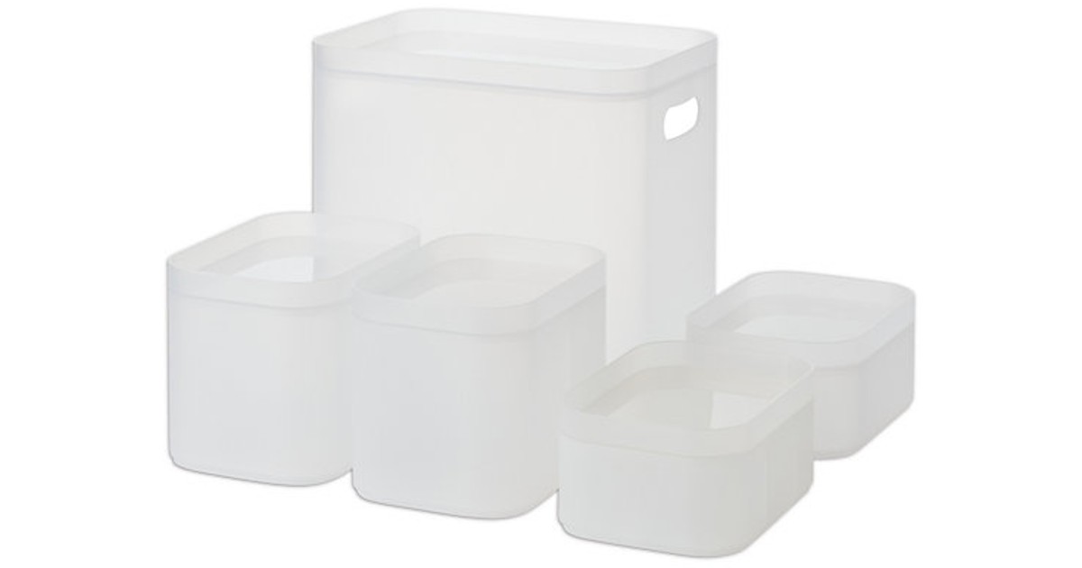 Simply Essential 5Pc Nesting Storage Bins ONLY 14.99 (Reg 25