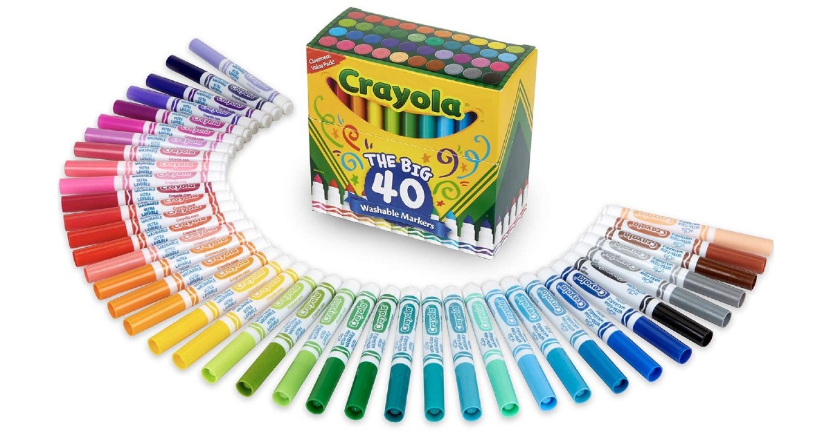 Crayola 40-ct Washable Markers