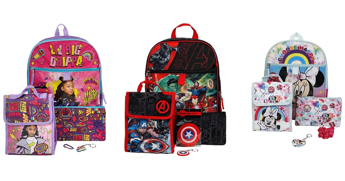 Kids Character Backpacks Sets