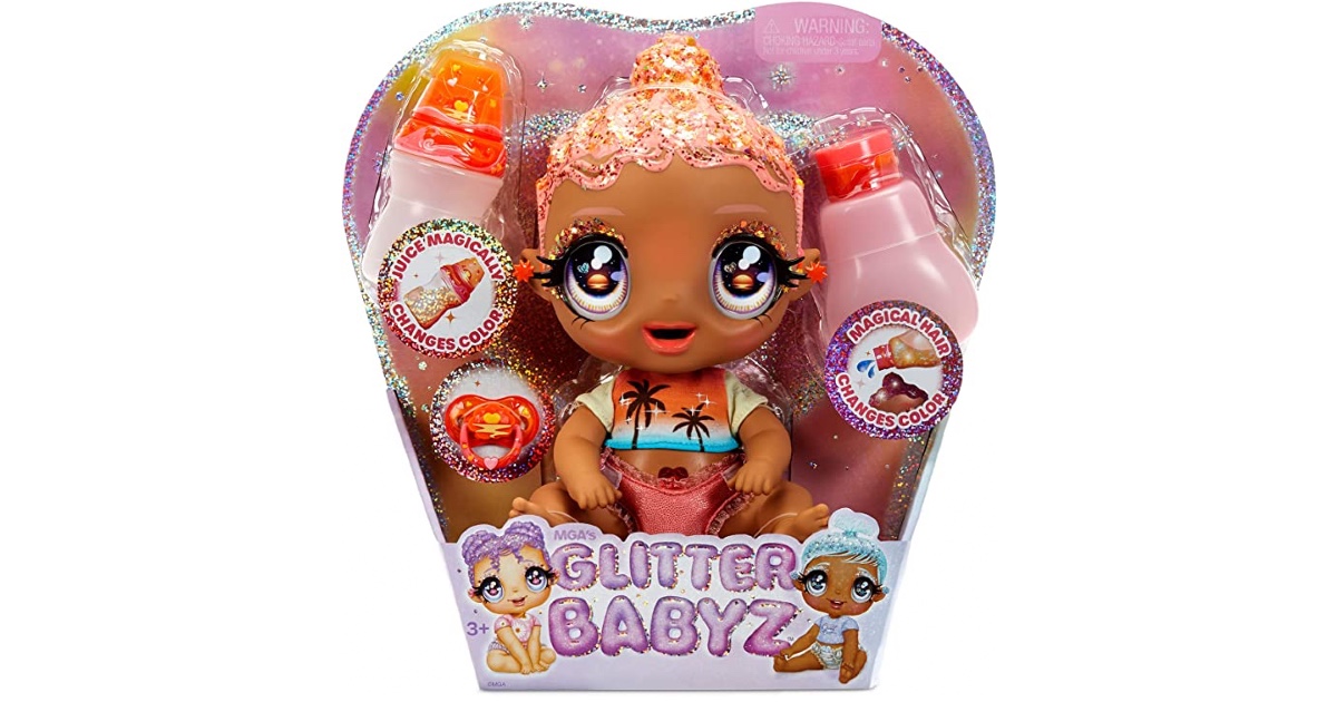 Glitter Babyz Doll at Amazon