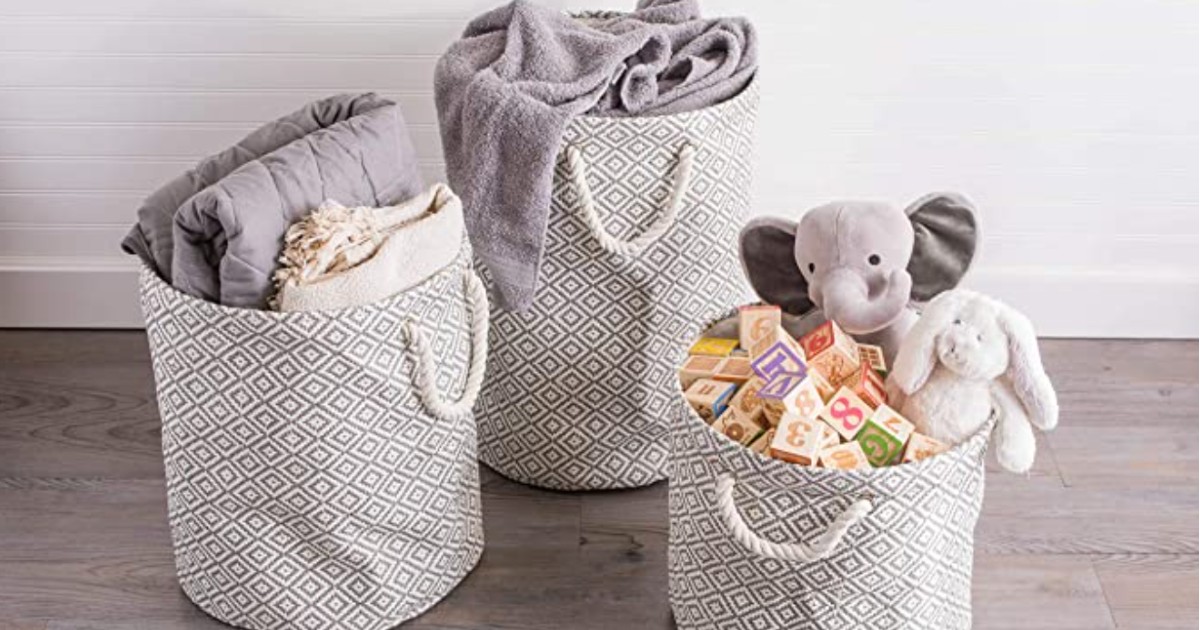Collapsible Woven Storage Basket