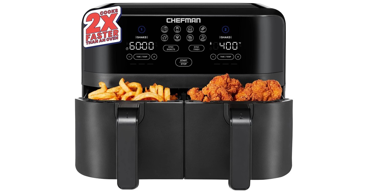 Chefman TurboFry Touch Dual Air Fryer 