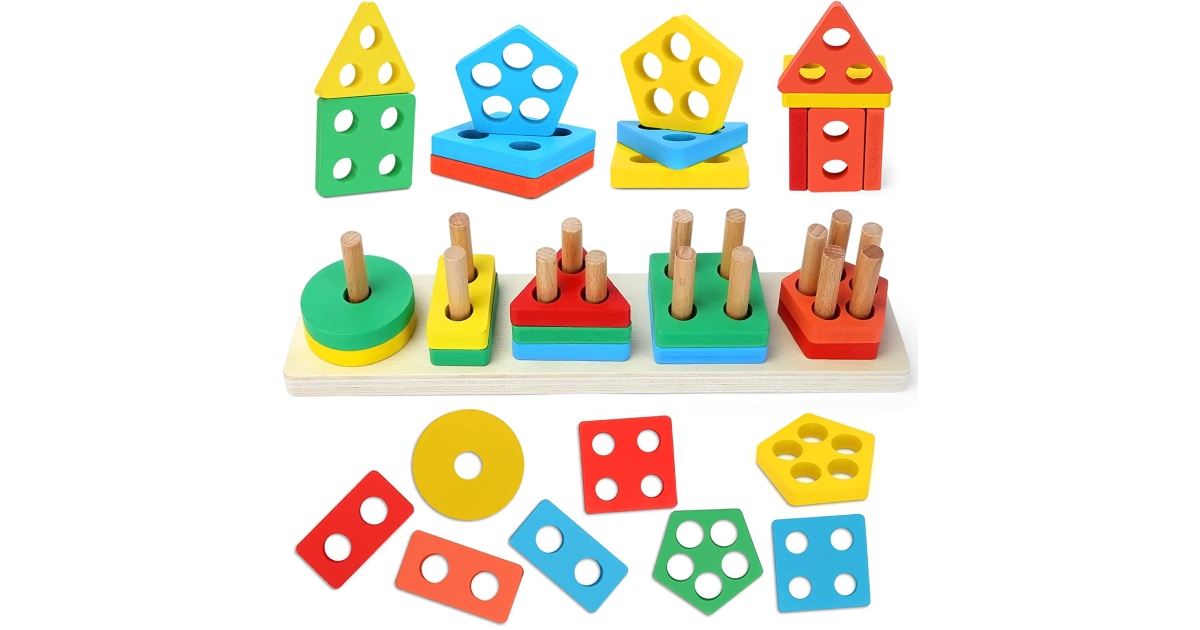 Montessori Wooden Toys at Amazon